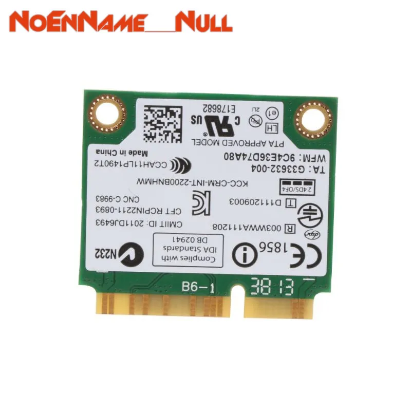 Сетевая карта wifi адаптер 300 м Intel wireless-N Wifi карта 2200 BNHMW 60Y3295 20200048 для lenovo IBM T430 W530 T530 Прямая поставка