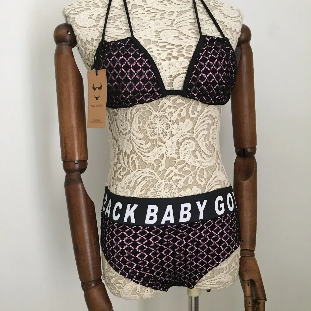 WackDaria женский купальник бикини комплект сексуальный кружево для малышей с