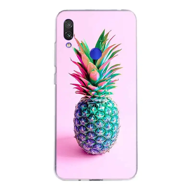 Цветной силиконовый чехол с ананасом для Xiaomi Redmi Note 7 6 Pro 5 4 4X K20 7A Y3 S2 5A 6A Xiomi Pocophone F1 9T