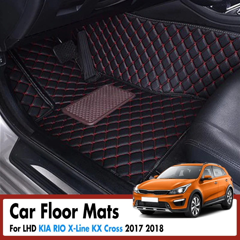 Автомобильные коврики для KIA RIO X Line KX Cross 2017 2018 автомобильные интерьера кожаные