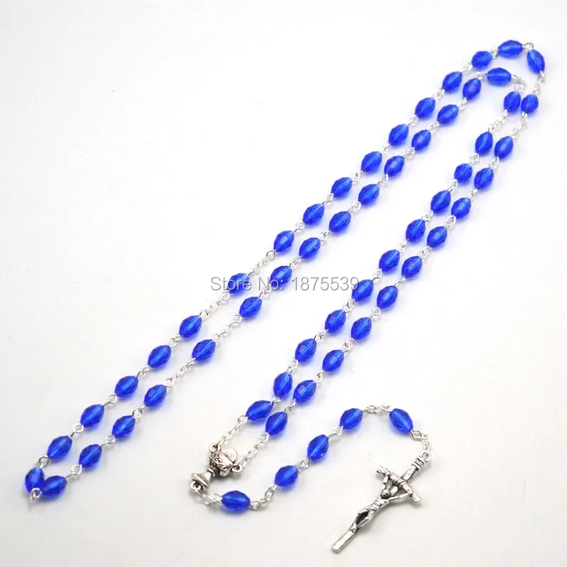 Рисовая форма граненый хрустальный бисер религиозный Розарий католический