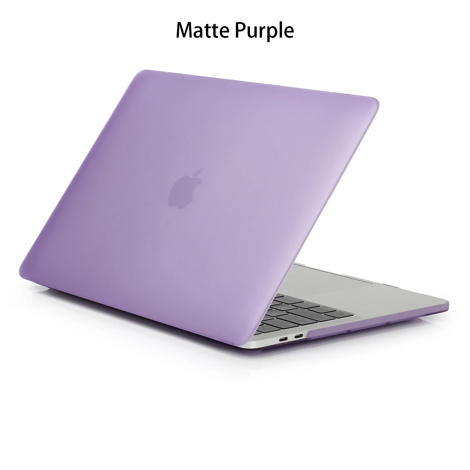 Matte Purple Прозрачный/матовый чехол для ноутбука MacBook Air Pro retina 11 12 13,3 15, чехол Pro 13 15,4 дюймов с сенсорной панелью A2159 A1707 A1708 - Цвет: Matte Purple