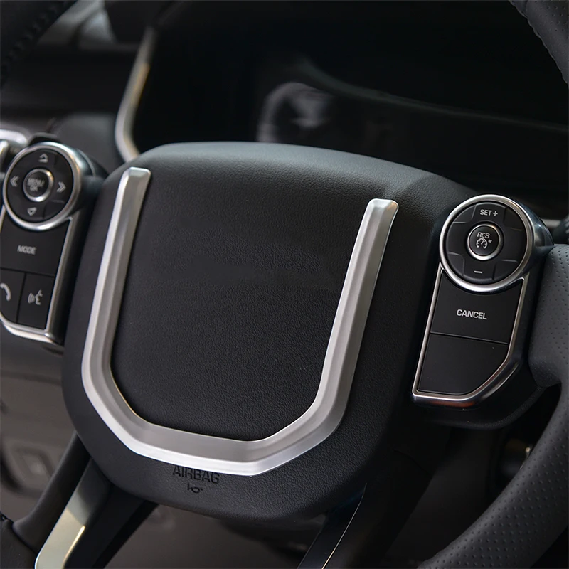 Матовый АБС рулевое колесо отделка с блестками Запчасти для Land Rover Discovery 5 для Range Rover Sport автобиография 15-19 автомобильные аксессуары