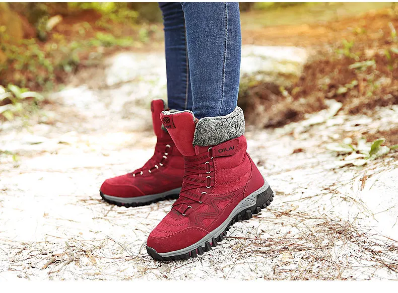 MWY/зимняя обувь; теплая Женская Повседневная обувь; zapatillas mujer Deportiva; кроссовки с высоким берцем; удобная обувь на толстой подошве
