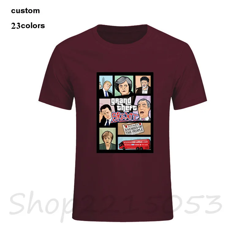 Grand the auto san andreas Мужская футболка GTA Brexit игра мужская 2018 Забавный custome grand theft gta