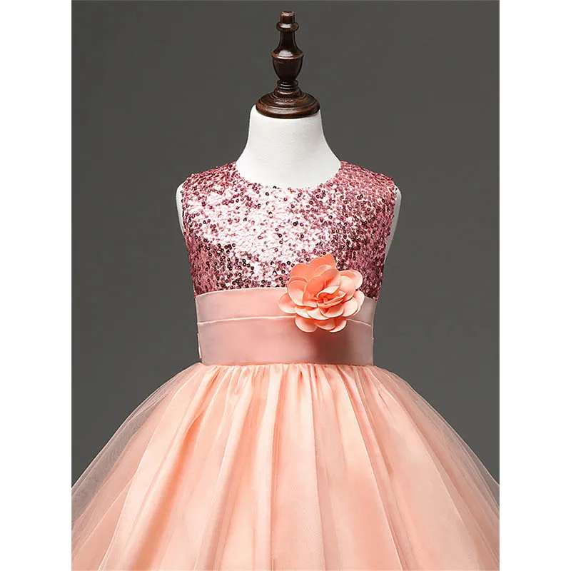 Для маленьких девочек Костюмы Красные рождественские костюмы наряды принцессы