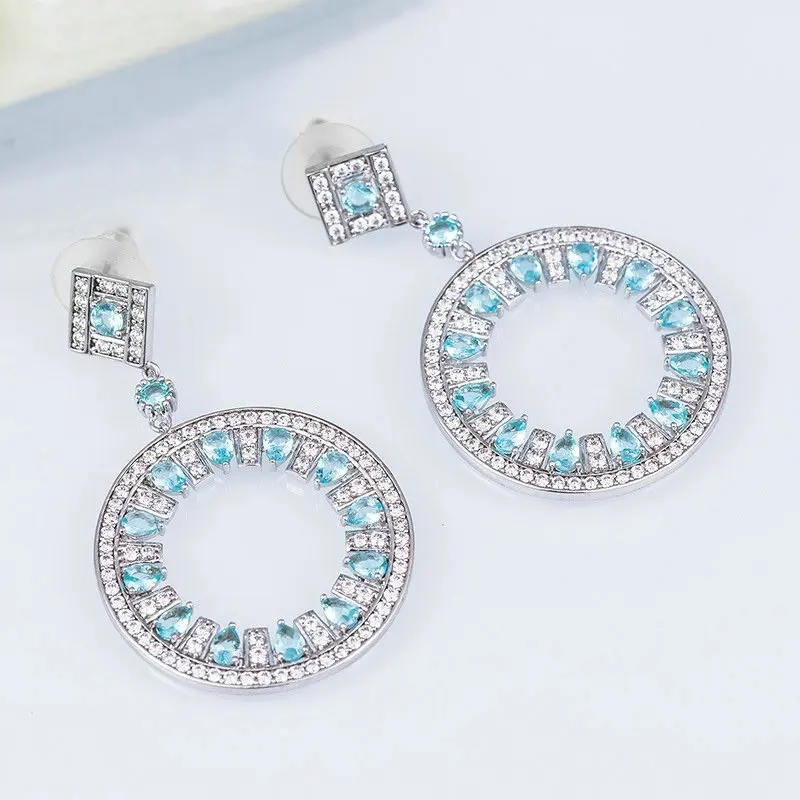 SINZRY женские элегантные полые серьги с фианитами в винтажном стиле для свадьбы |