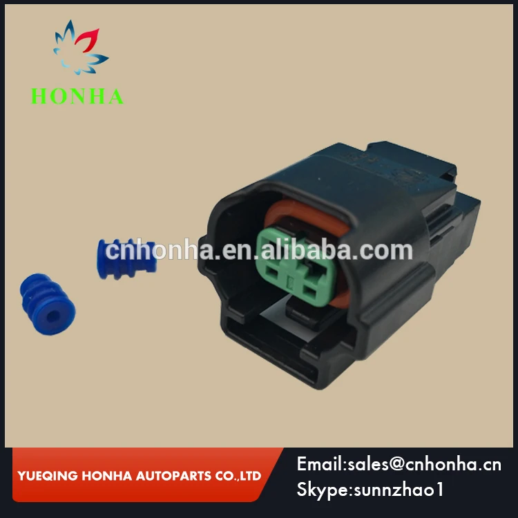 

Free shipping 5pcs 2pin sealed terminal housing plug auto 2 way female waterproof wire harness connector 06A 973 722