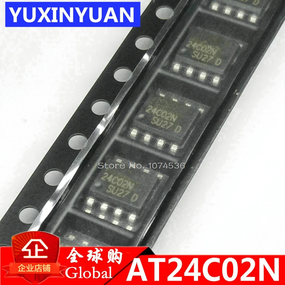 AT24C02N 24C02 24C02N SOP 8 EEPROM PB/HALO free NiPdAu 1 7 В новая оригинальная детская