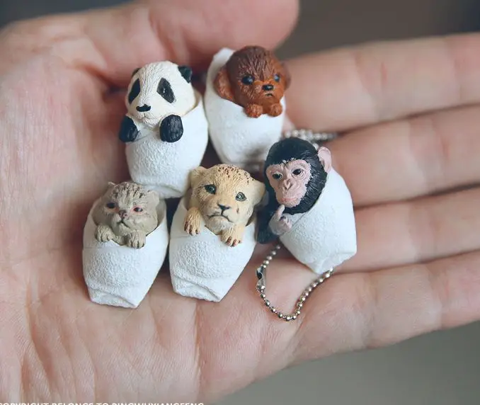 

pvc figure Model toy Animal Baby Rolling Baby 5pcs/set