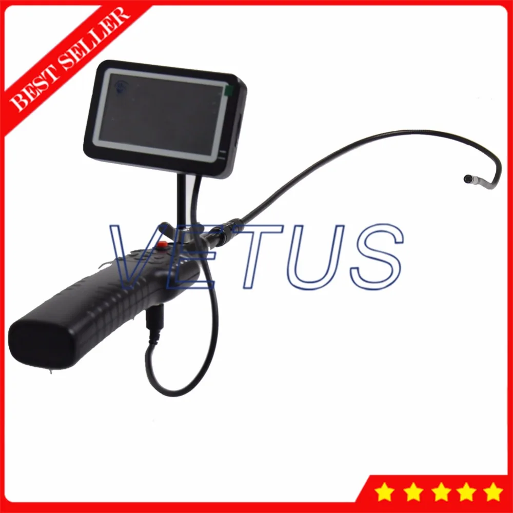 Sewer inspection Telescopic Pole Flexible hose 1000mm snak camera with HD DVR monitor 9mm Waterproof 4LG-C9 | Инструменты