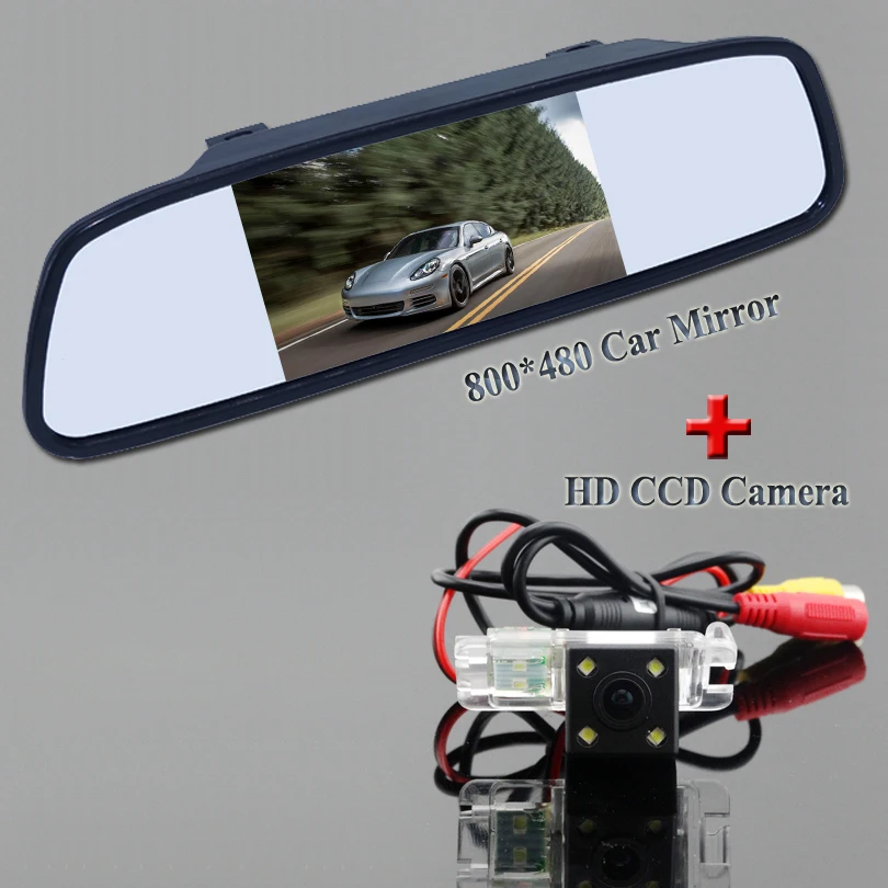 

4.3" for all car mirror monitor with the special car rear view camera 170 angle fit for Ford- Focus hatchback / Mondeo Fiesta