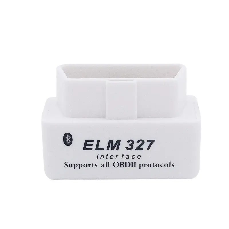Супер Мини ELM327 Bluetooth V2.1 с вкл/выкл кнопка выключателя питания ELM 327 OBD2 автомобильный диагностический сканер для OBDII протоколов - Цвет: Белый