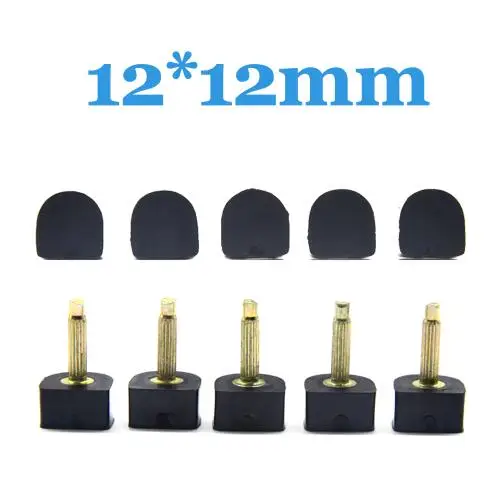 Black-12mm 10 шт., женские протекторы на высоком каблуке, обувь на нескользящей шпильке, сменные накладки для ремонта, женские аксессуары для ухода за обувью - Цвет: Black-12mm