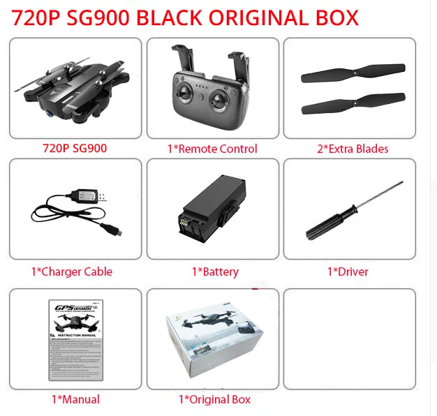 720P Black Gift Box Бесголовый Радиоуправляемый Дрон 720P 4K HD Двойная камера в реальном времени воздушный видео гонки Дрон Квадрокоптер авто возврат RTF wifi FPV вертолет - Color: 720P Black Gift Box