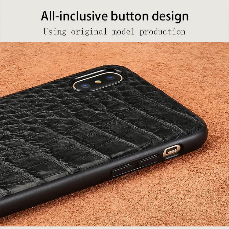Натуральная кожа из крокодиловой кожи чехол для iPhone X xs xsmax, 7, 8, 8 plus, 5S SE Роскошные живота текстура все включено пылезащитный чехол-накладка