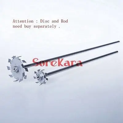 200mm Length Stainless Steel Stir Bar Impeller Tooth Type Dispersed Disc Rod | Канцтовары для офиса и дома