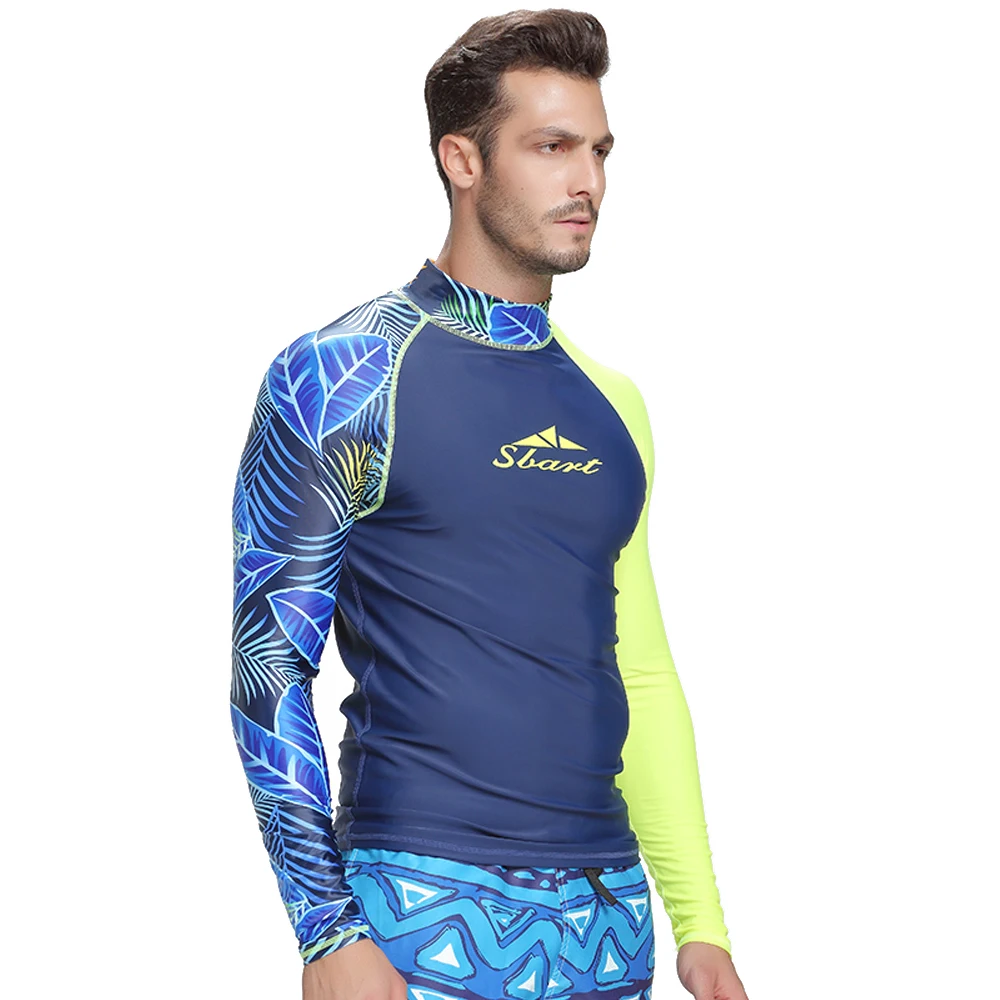 SBART Мужская рубашка rashguard мужской с длинными рукавами купальники Wakeboard Floatsuit топы