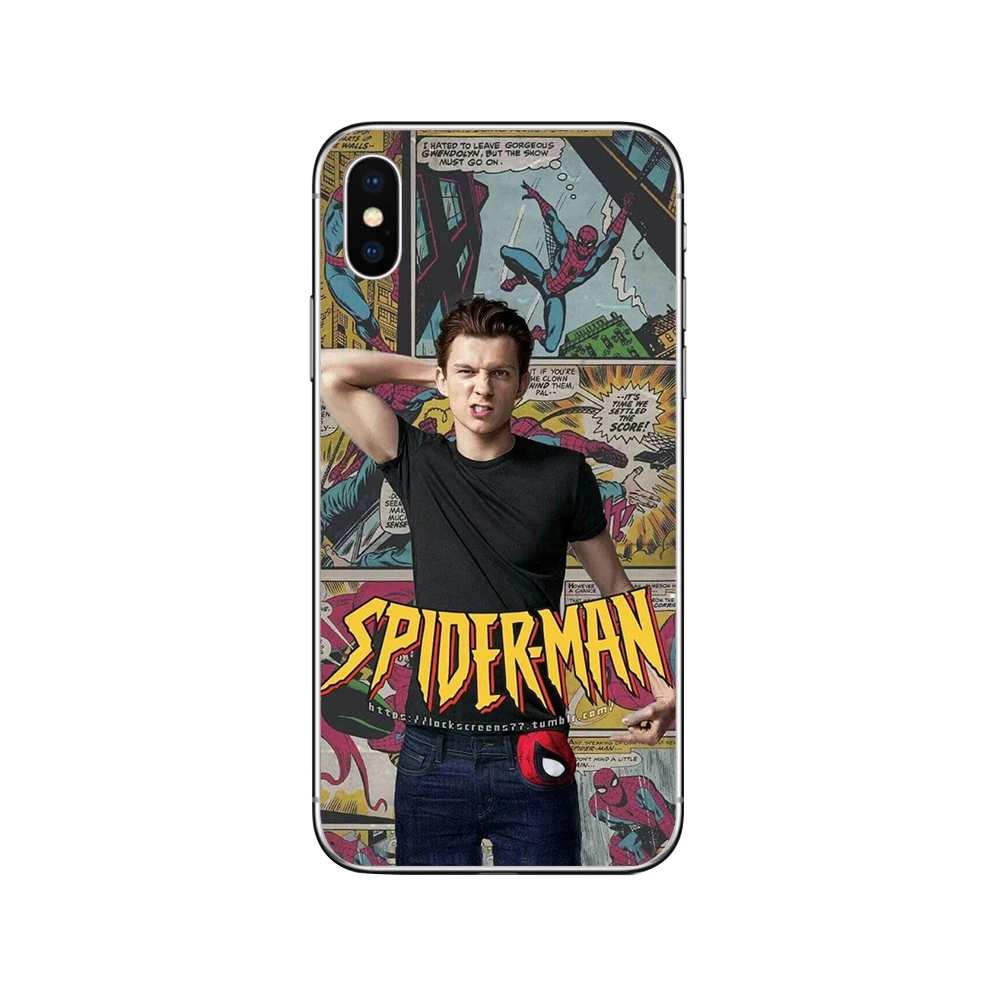 Чехлы для телефонов ciciber Marvel для iPhone 11 Pro Max, чехол для iPhone XR 8 7 6 6S Plus X XS MAX 5S SE, мягкий чехол из ТПУ