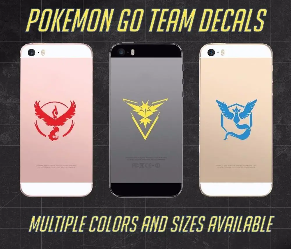 Виниловая наклейка Pokemon Go Team Instinct Mystic Valor Window для ноутбука телефона планшета