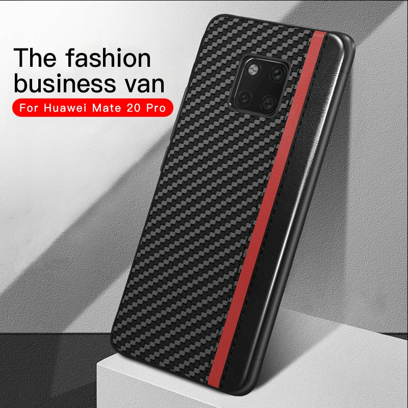 Оригинальный чехол для HUAWEI MATE 20 Pro ударопрочный из углеродного волокна