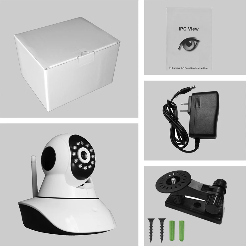 720 P ONVIF Крытый Ipcam HD Беспроводной двусторонняя Аудио Pan/Tilt Ip-камера wi-fi Мини Wi-Fi Один