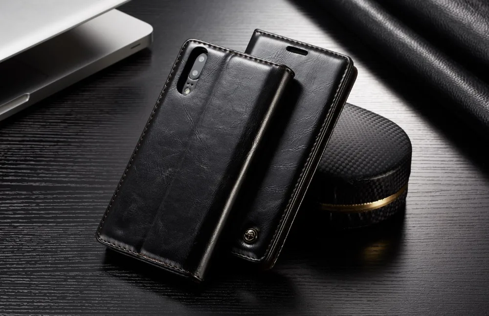 Чехол P20 lite Caseme винтажный кожаный флип-чехол для телефона Huawei Pro Магнитный
