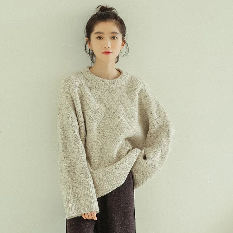 2019 HIgh Quality Split Winter Pullover Women Sweater Dress Lady Casual Female Sexy Knitting Pull Femme One Size | Женская одежда