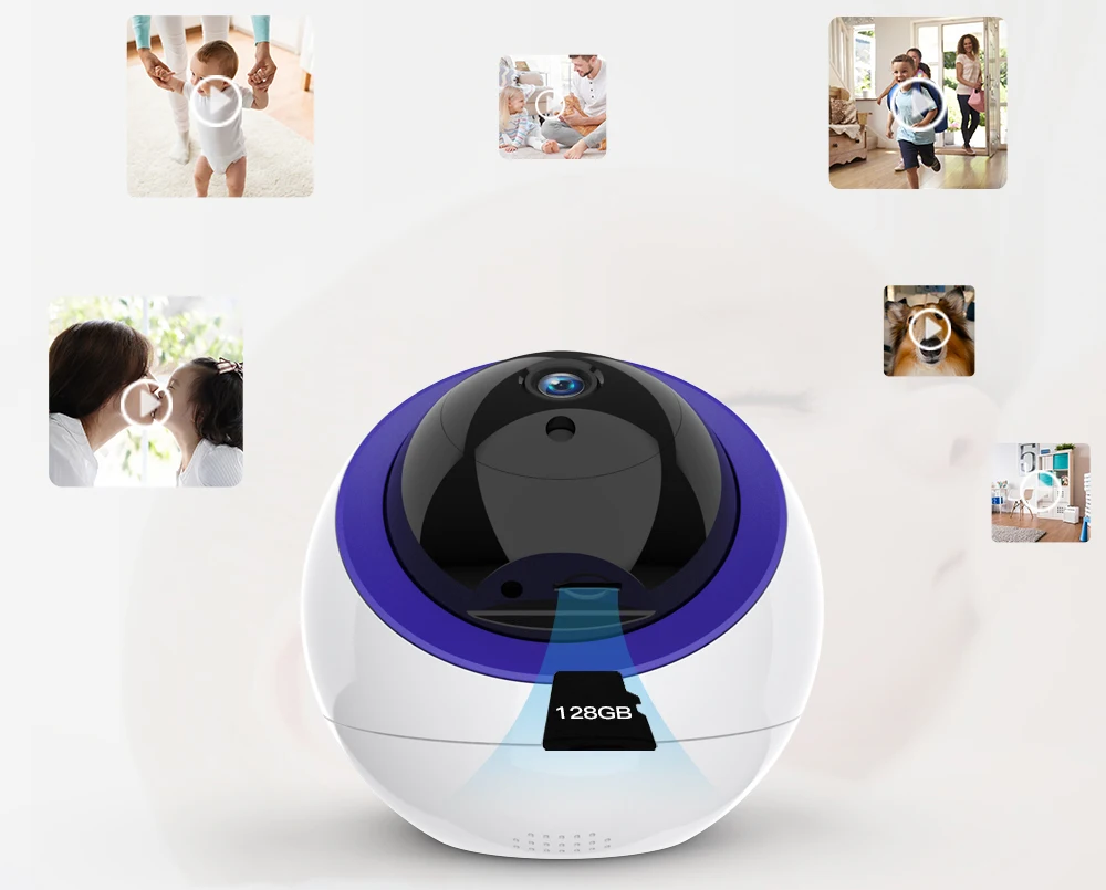 FREDI 1080P камера видеонаблюдения, интеллектуальная, с автоматическим отслеживанием, облачная, IP камера, Домашняя безопасность, беспроводная, WiFi, CCTV камера с сетевым портом