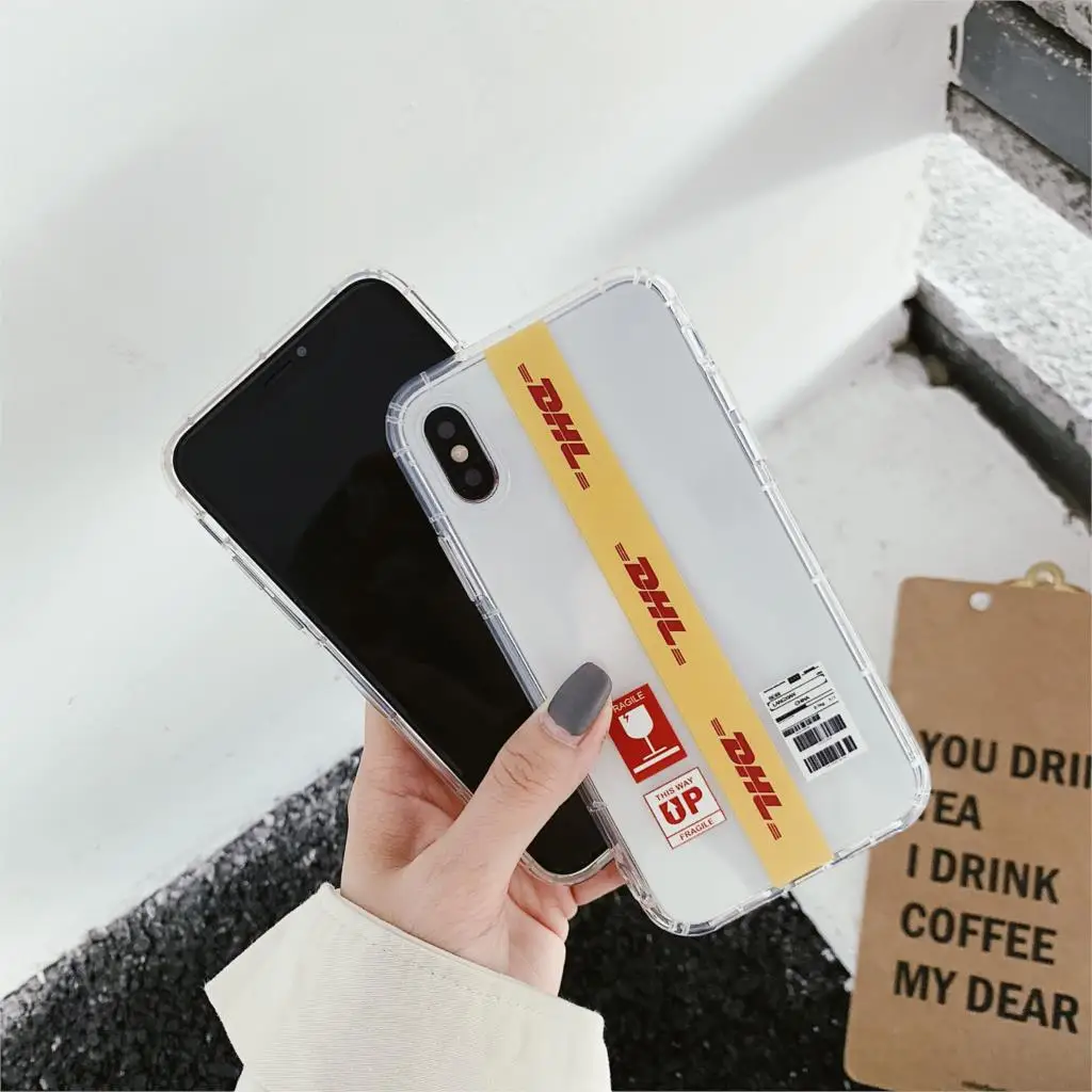 Простой персональный чехол для телефона с узором Dhl Для Iphone X Xs Max Xr 10 8 7 6 6s Plus