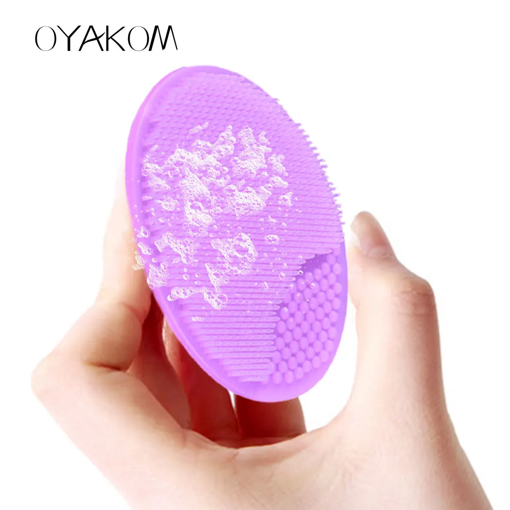 Мягкая силиконовая Очищающая щетка для лица OYAKOM отшелушивающая удаления черных