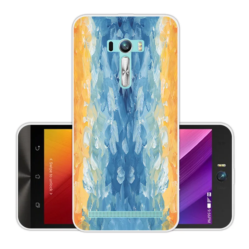 Силиконовый цветной чехол для Asus Zenfone Selfie ZD551KL телефона из мягкого ТПУ 5 дюйма |