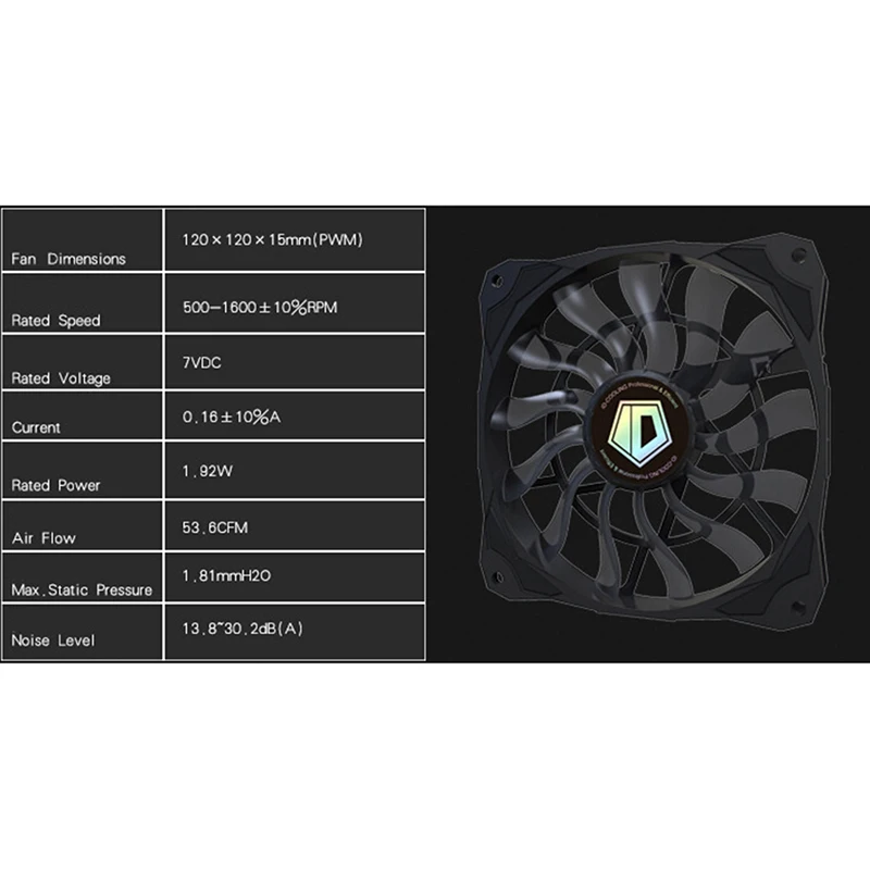 Тонкий вентилятор толщиной 15 мм лучший для маленького чехол большой поток