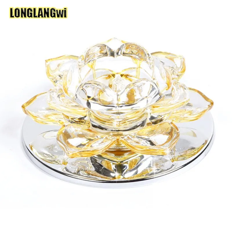 Современный светодиодный потолочный светильник с кристаллами в фойе коридоры