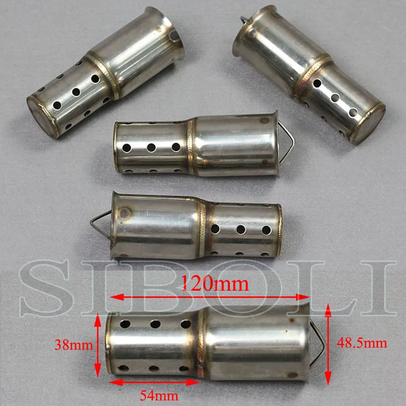 

FREE SHIPPING 126mm New Motorcycle exhaust muffler Noise Sound Eliminator 48.5mm DB Killer Used for motorcycles silencers