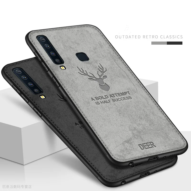 Тканевый чехол для телефона из мягкого ТПУ с рисунком оленя чехол для samsung A50 A30 M30 M20 A9 A7 мягкая задняя крышка чехол для Galaxy S10E S10 S9 S8 A6 A8 плюс J4 J6