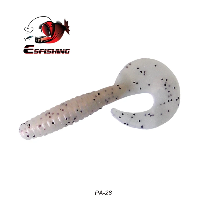 Esfishing мягкие приманки для рыбалки JKCT 80 80 мм 5 г 6 шт. Grub силиконовая Приманка воблер Pesca Isca искусственные рыбные аксессуары - Цвет: PA26