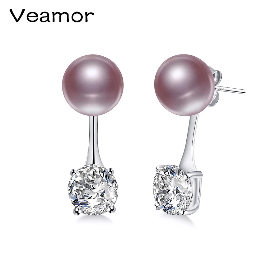 VEAMOR 2017 Популярные Модные жемчужные серьги 100% гипоаллергенные с белым