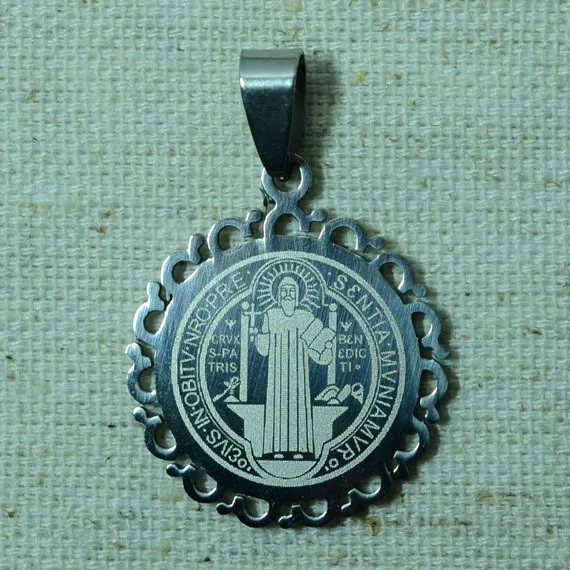 Anniyo catotic Patron Saint Benedict of nurasia Священная медаль кулон веревка ювелирные изделия VRSNSMV