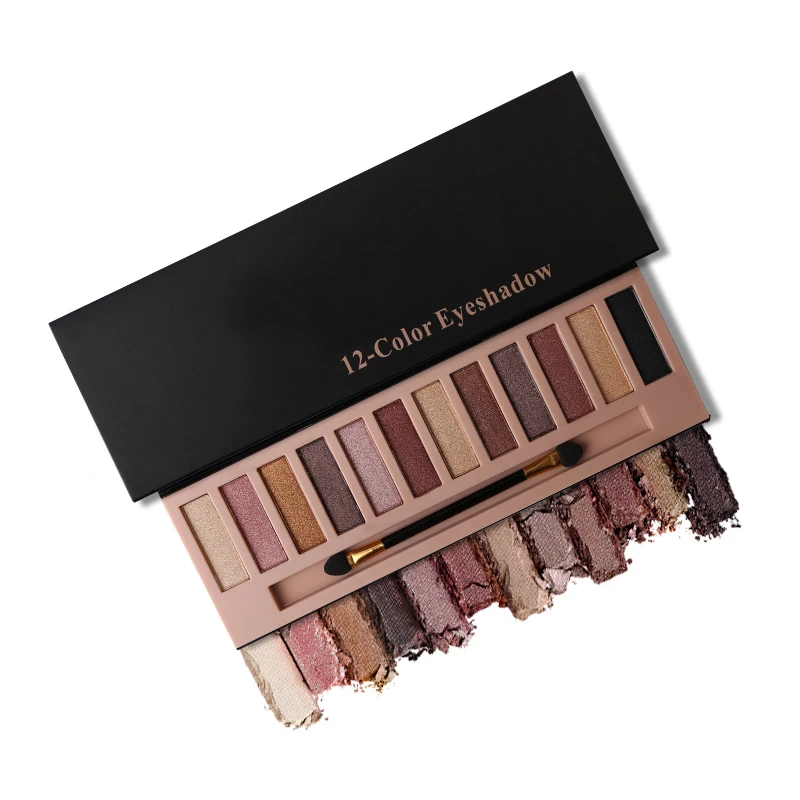 Beauty 12 Colors Shimmer &amp Matte Eyeshadow Makeup Palette Natural Powder Long Lasting Eye Shadow With Make Up Brushes Cosmetics |