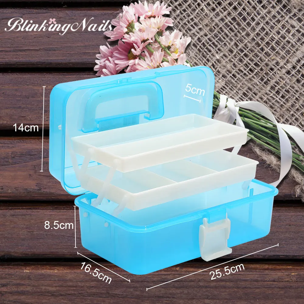 BlinkingNails коробка для хранения инструментов ногтей оборудование дизайна