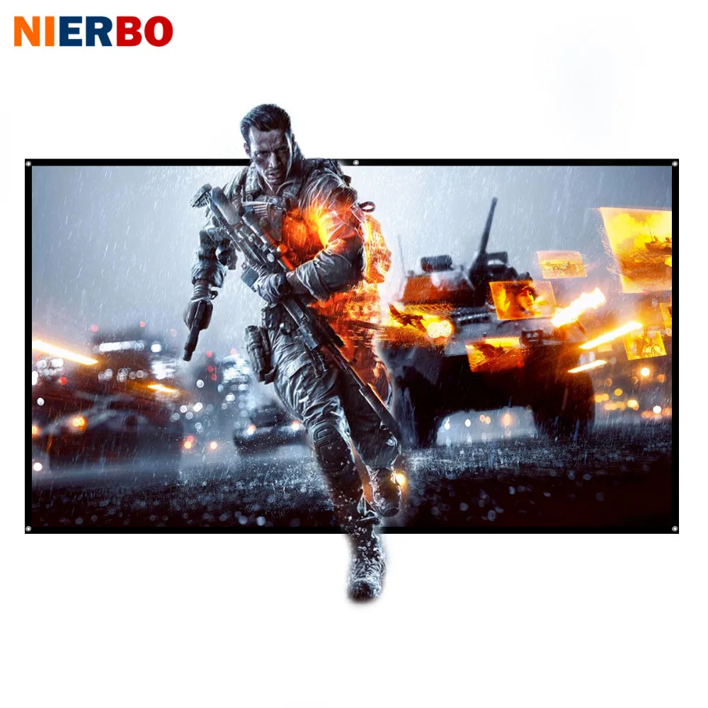 

Портативный экран для проектора, 60-100 дюймов, Full HD 3D