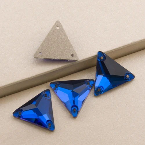 Capri Blue YANRUO 3270 треугольник DIY Швейные Хрустальные Стразы шьют на бусины из камня и стекла Стразы с плоской задней частью для одежды - Цвет: Capri Blue
