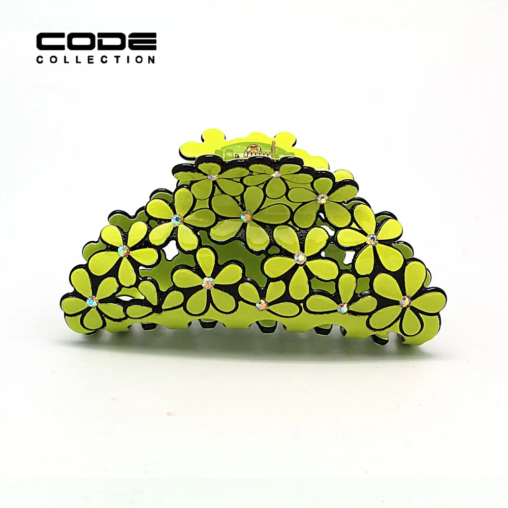 6 цветов высокое качество резной цветок роскошный выдолбленный зажим для волос