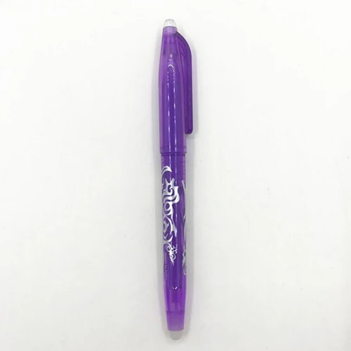 8pcs Purple 8 шт./лот, цветной дизайн, стираемые гелевые ручки, школьные канцелярские принадлежности, Эсколар стиль, ручка для письма, офисный материал, Детские принадлежности(tt-3020 - Цвет: 8pcs Purple