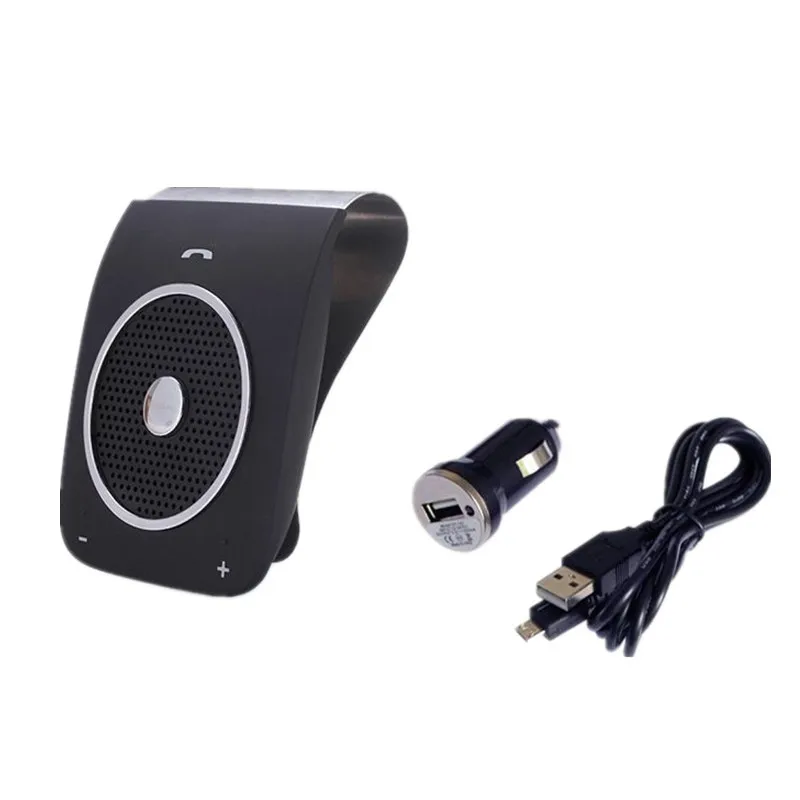 

Universal Bluetooth V4.0 Sun Visor Clip Handsfree Car Kit Speakerphone Wireless Stereo Music Player For Phone with Car Charger