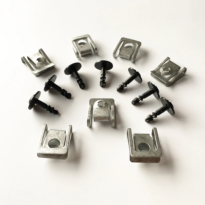 1 комплект OEM под двигателем коробка поддона картера крышка зажимов fastenr комплект для A4 A5 A6 A7 A8 Q5 Q7 E60 F12 X5 X6 8K0 805 121 8K0 805 922 A