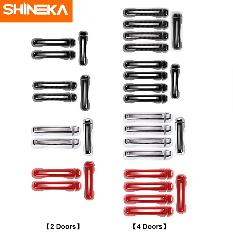 SHINEKA ABS Автомобильная внешняя боковая дверная ручка багажника декоративная