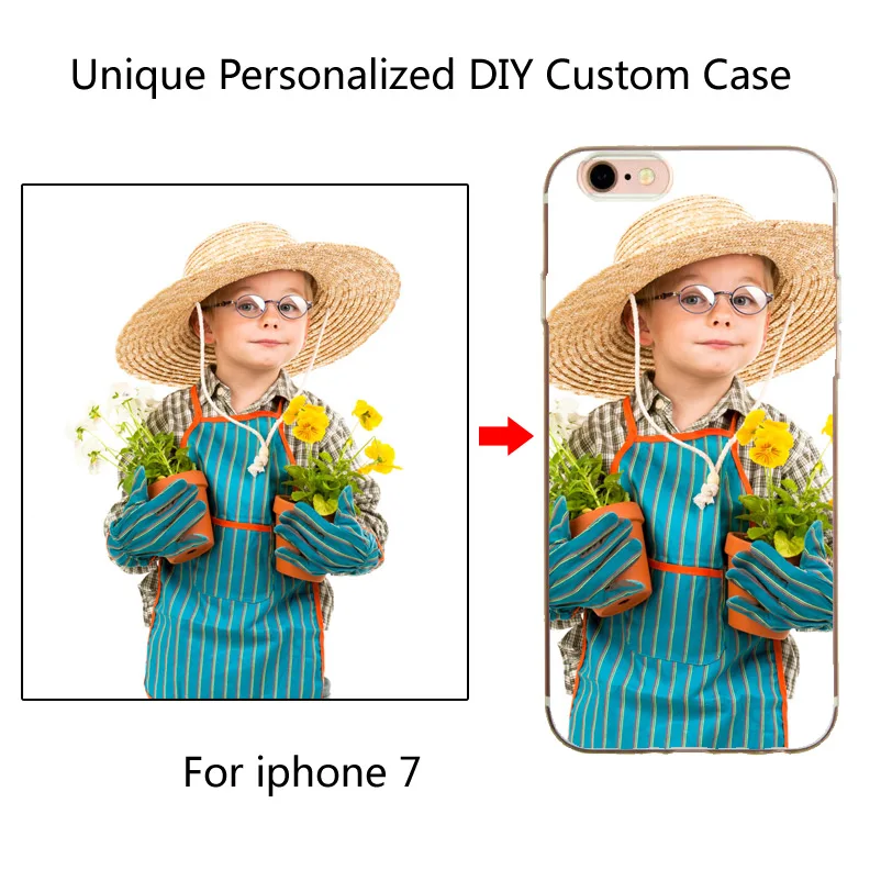 50pcs Wholesale Custom Design Cell Phone Case for iphone 7 6 6S Printed DIY Logo Soft Silicon Transparent TPU Mobile Cases |