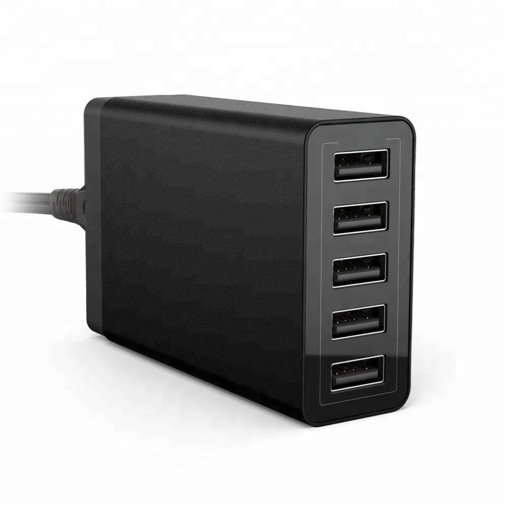 &quotУмный&quot чип полный 8A 5 Порты зарядное устройство usb multi настольное